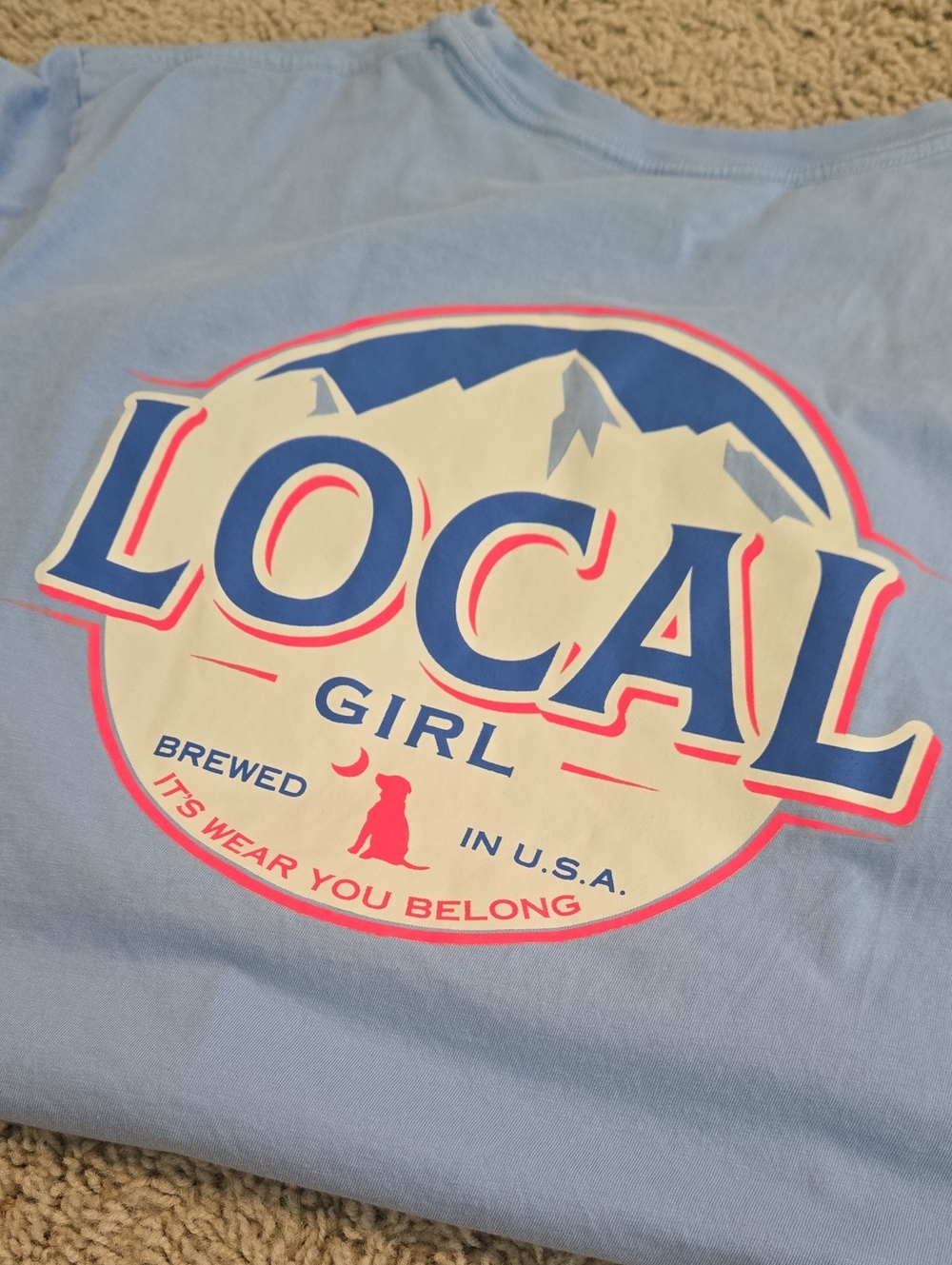 Local Girl Busch Beer Tshirt Size Medium